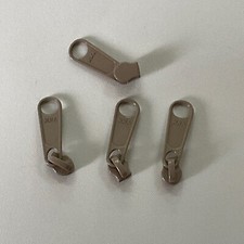 1" YKK Long Zipper Pulls Slide 4.5 CF DFL Beige  25-50-100-500-1000  1192 