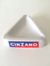 VINTAGE MID CENTURY RARE CINZANO CERAMIC FRENCH ITALIAN BISTRO ASHTRAY