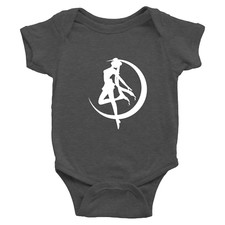 Infant Baby Boy Girl Rib Bodysuit Clothes Sailor Moon Usagi Tsukino Silhouette