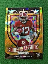 2021 Prizm Gold Cracked #169 RC SP Jaylen Waddle Miami dolphins