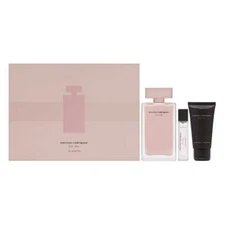 Narciso Rodriguez for Her 3 PC Set 3.3 oz EDP, 0.33 oz EDP Travel, 1.6 oz Lotion