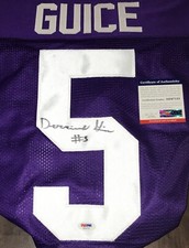 Derrius Guice Signed Autographed Custom Jersey LSU Tigers PSA N1