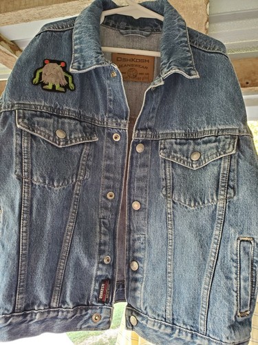Oshkosh Vintage Jean Jacket Kids Sz 7 In Good condition Custom with Patch