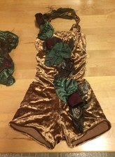 Dance Competition Costume Halter Biketard Size 10 Girls