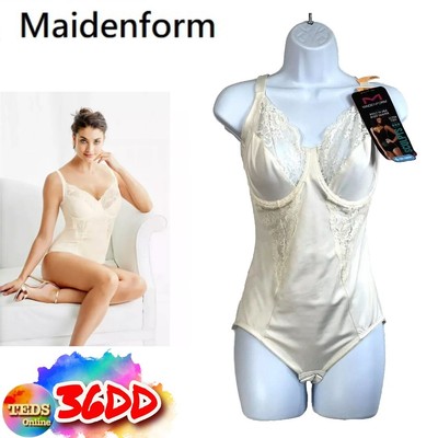 NWT Maidenform 36DD Firm Control Embellished Unlined Shaping Bodysuit FL1456
