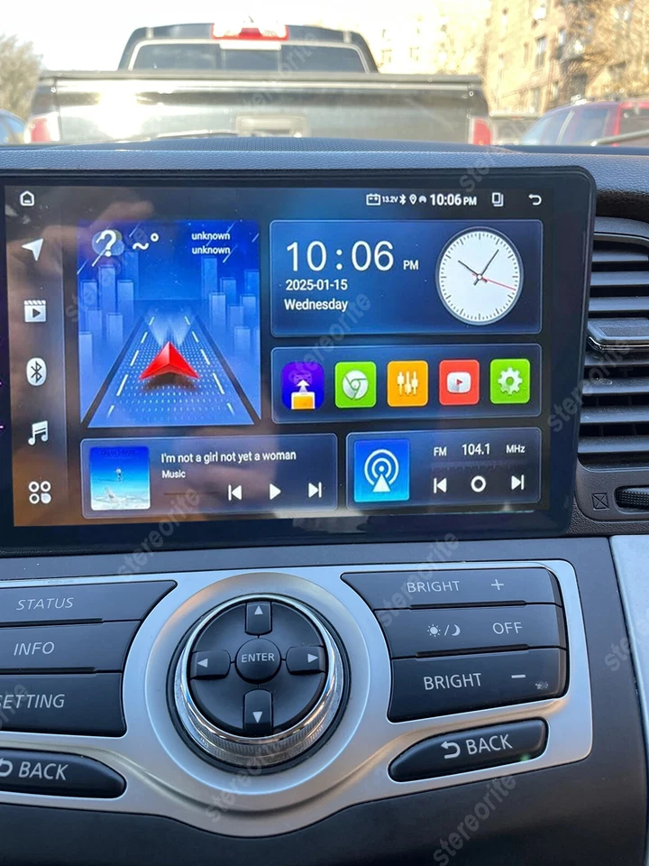 Android Auto Apple Carplay GPS SWC For Nissan Murano Z51 2008-2014 Radio 4G+64GB - Image 3 of 4