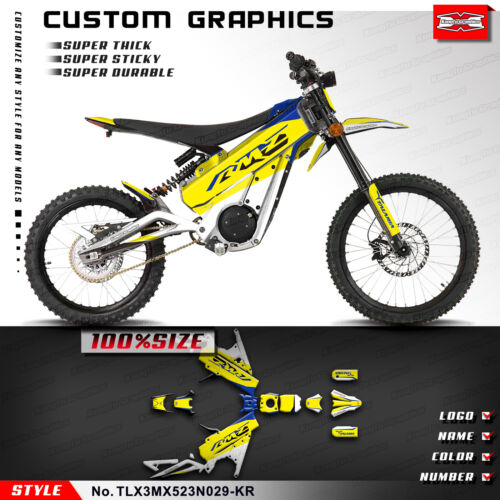 Kungfu Graphics Dirt Bike Sticker Full Custom Vinyl Decal Kit for TALARIA X3 - Picture 8 of 8