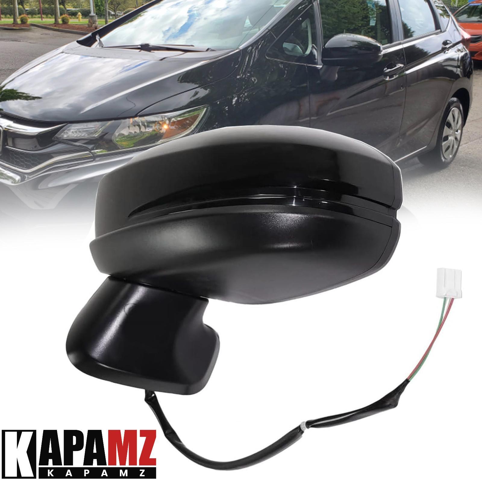 2015-2020 Honda Fit Left Driver Side Manual Fold Black 3Pin Mirror Assembly