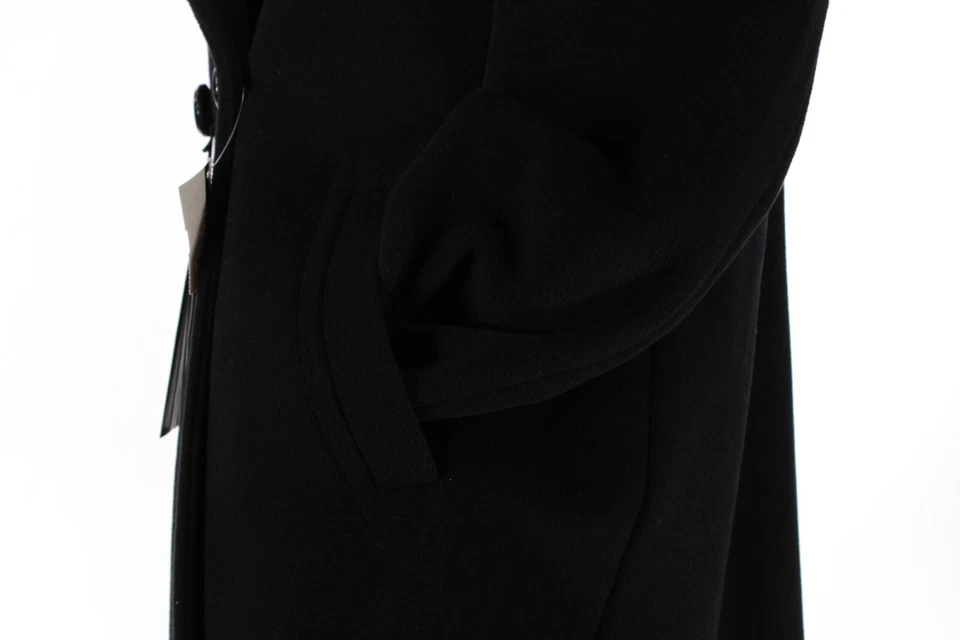 Casaco Schneiders novo com etiquetas mistura de lã/angorá Patrizia tamanho 40 EUA 10 em preto sólido - Imagem 3 de 4