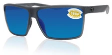 Costa Del Mar Rincon matte smoke crystal frame blue mirror 580P plastic lens