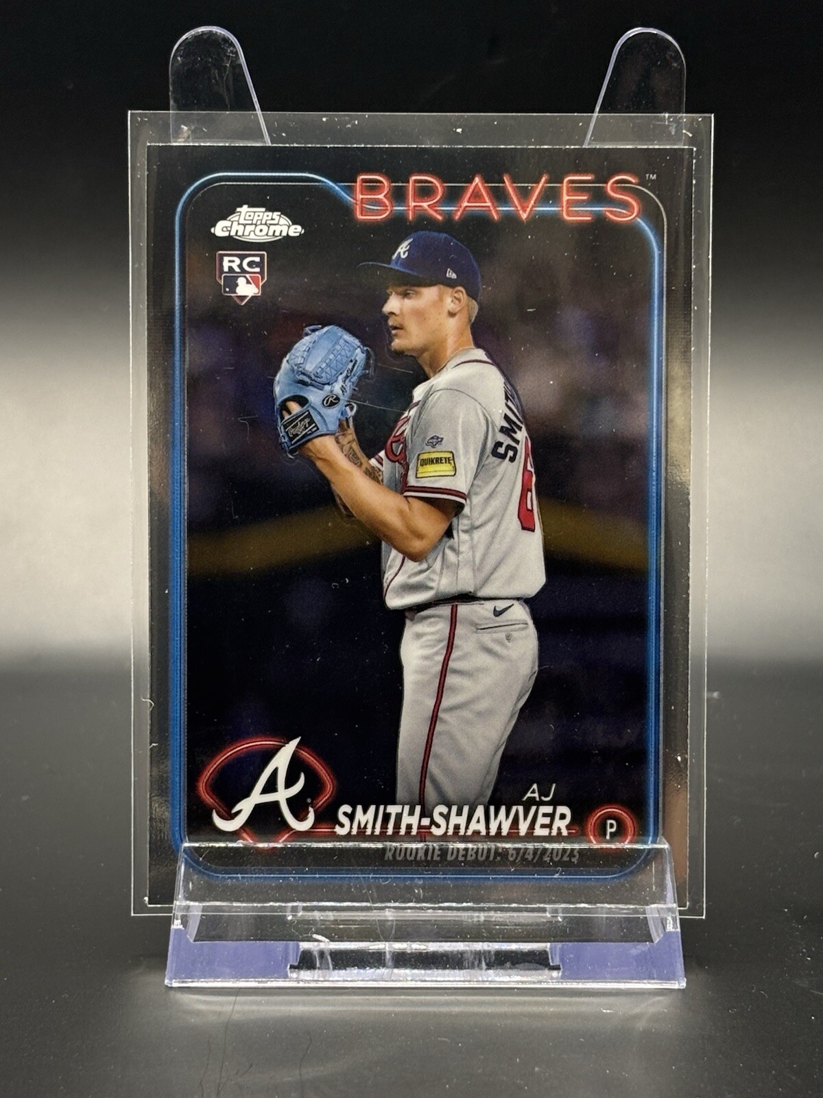 2024 Topps Chrome Update AJ Smith-Shawver Base RC #USC87 - Braves