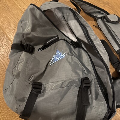 Rucksack Dreieck AOL grau RARITÄT! - TOP Zustand