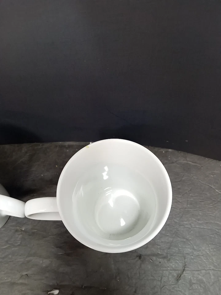 ❤️ Juego básico de porcelana para el hogar 2 tazas de café gallo de pollo granja Foto 4 de 4