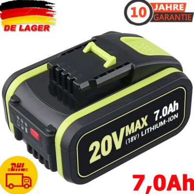 7,0Ah Für WORX WA3553 Li-Ion Akku 20V Max PowerShare Akku WA3551.3 WA3550 WA3556