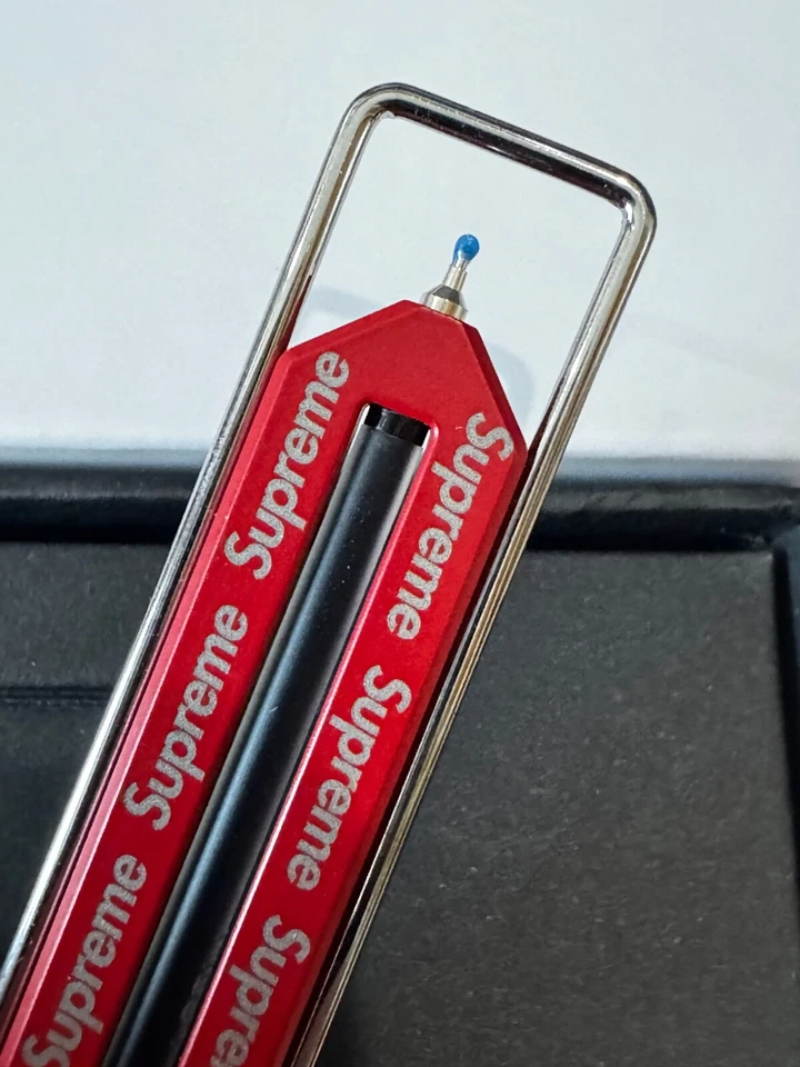 Supreme x CW&T CWT EDC Pen Type C Red Titanium Metal Bookmark BRAND NEW SOLD OUT - Image 4 of 4