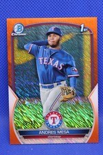 2023  Bowman #BCP-44 Andres Mesa Orange Shimmer Refractor /25