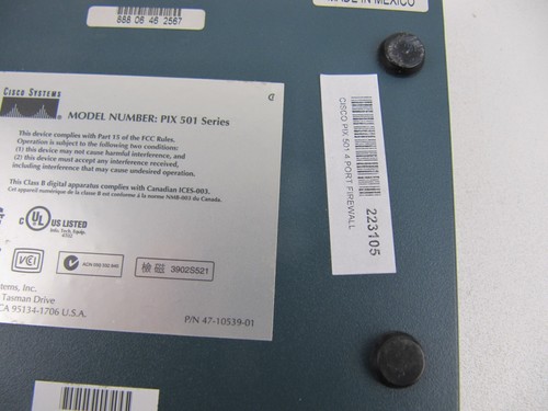Cisco Firewall Security Network Appliance 4-Port VPN Ethernet LAN Pix 501 - 第 7/7 張圖片