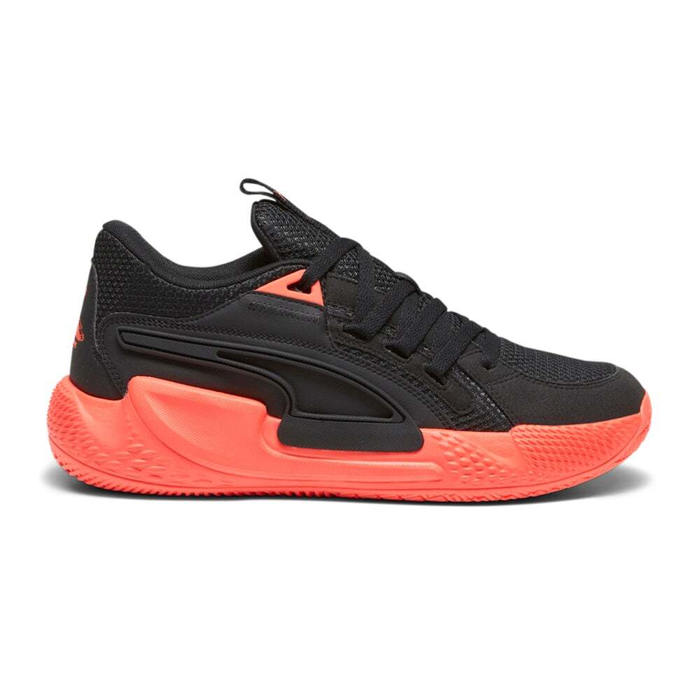 Puma Court Rider Chaos Slash Basketball Shoes for Men in Black and Orange