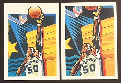 2 1990-91 HOOPS DAVID ROBINSON #378 BASKETBALL FULLY VISIBLE SAN ANTONIO SPURS 1