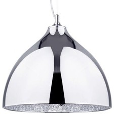 Image of Litecraft Ceiling Pendant Mosaic Styled E27 1 Light - Polished Chrome Clearance