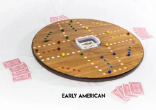 The game is Alleys and these are handcrafted wooden board games made by me.
