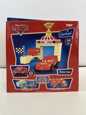 New Piston Cup Mega Bloks Pixar Cars #7767 Sealed Lightning McQueen Supercharged