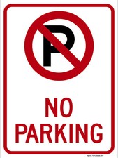 No Parking Symbol No Parking Sign