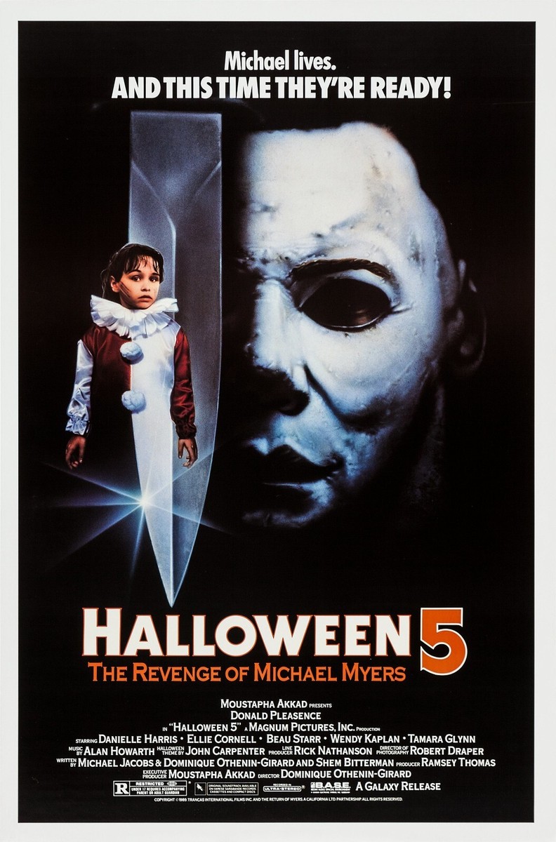 ★P50★ハロウィン Halloween スラッシャー映画 米国版ポスター HALLOWEEN 5 (1989) ORIGINAL MOVIE POSTER - ROLLED | eBay