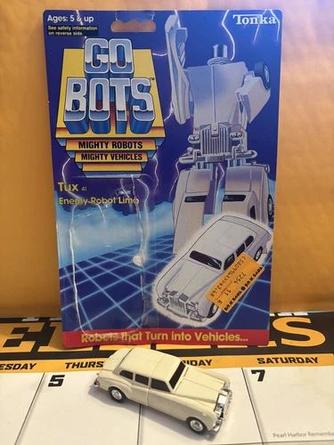 1984 Tonka GO BOTS TUX 41 Enemy Robot Limo #7254 Card & Figure