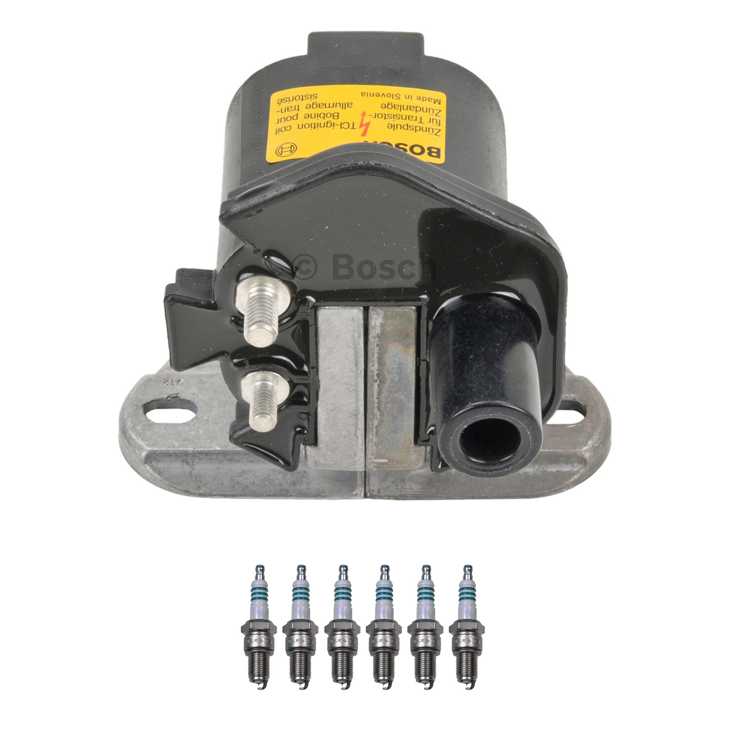 Bosch 1 Ignition Coil Denso 6 Iridium Power Spark Plug Kit For E32 E34 Dart L6