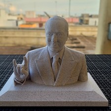 Busto Silvio Berlusconi Corna Stampa 3D Statuetta Simpatica Scultura Gadget 12cm