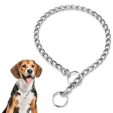 Choke Collar for Dogs,Metal Slip Link Training Heavy Duty Martingale Puppy Co...
