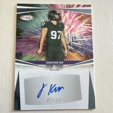 2025 SAGE Low Series Football Jonathan Kim Autograph Michigan State #A-JK2