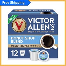 12 Count Medium Roast Decaf Donut Shop Single-Serve Pods for Keurig K-Cup