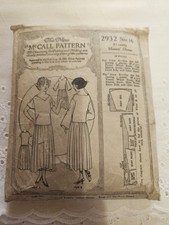 Antique 1921 New Mcalls Dress Pattern/Co Co Chanel/Dropwaist Flapper ...