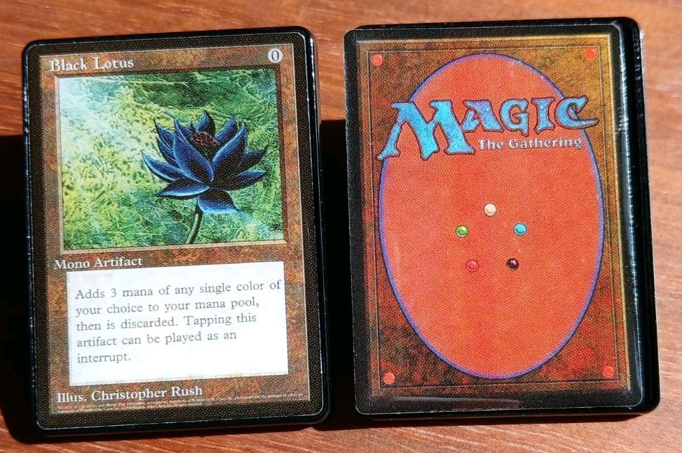 Magic: The Gathering Cards Black Lotus Card Enamel Pin Set Collectible MTG