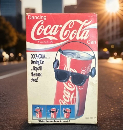 Takara CocaCola Dancing Coke Can Classic Collectible 1989 Vintage Rare Red Works