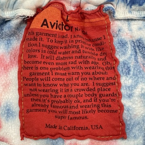 Aviator Nation Girls Tie Dye Retro Striped Athletic Shorts Size L Rainbow Summer - Picture 4 of 5