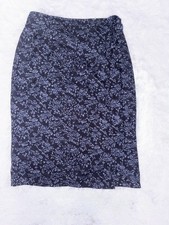 Talbots Women s 8P Blue Silk Wrap Skirt. Beautiful
