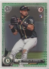 2017 Topps Holiday Bowman Green Sweater 8/99 Franklin Barreto #TH-FB y0i