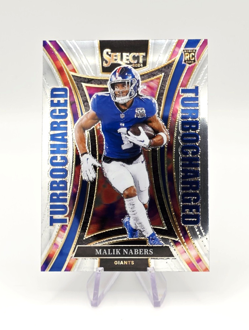 2024 Panini Select MALIK NABERS RC Turbocharged Insert #15 NY GIANTS