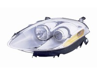 Scheinwerfer Links FÜR Fiat Bravo AB 2007 Chromierte/Gelb