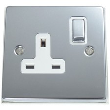 Polished Chrome Light Switches & Plug Sockets - Sleek Modern Finish