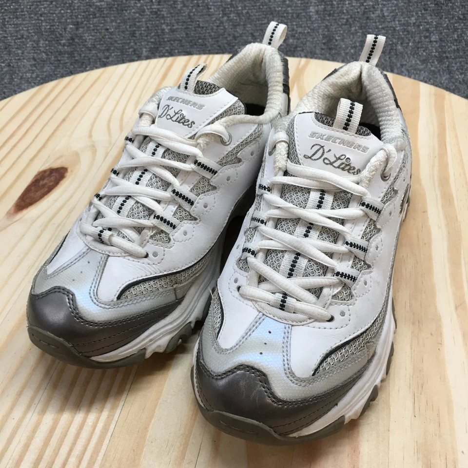 Skechers Zapatos Mujer 7.5 D'Lites Entrenadores Tenis Multicolor Con Cordones SN 11567 Foto 3 de 4