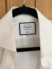 Charles Tyrwhitt Shirt White 15.5" - 33" Slim Fit Non Iron Double Cuff