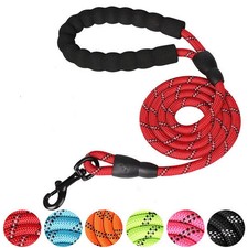 Pet Dog Leash Night Reflection Outdoor Multicolor Round Rope For Big Small Mediu
