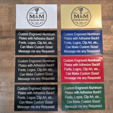 Personalized Aluminum Plate Adhesive Laser Engraved Sign Home Garden Business