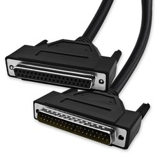 5 FT SC930S07FM DB37 37 Pin Female Male Double Shielded Serial Cable Black Cord