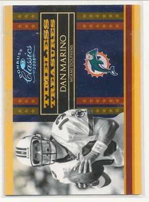 2008 Donruss Classics Dan Marino Timeless Treasures Gold 090/100
