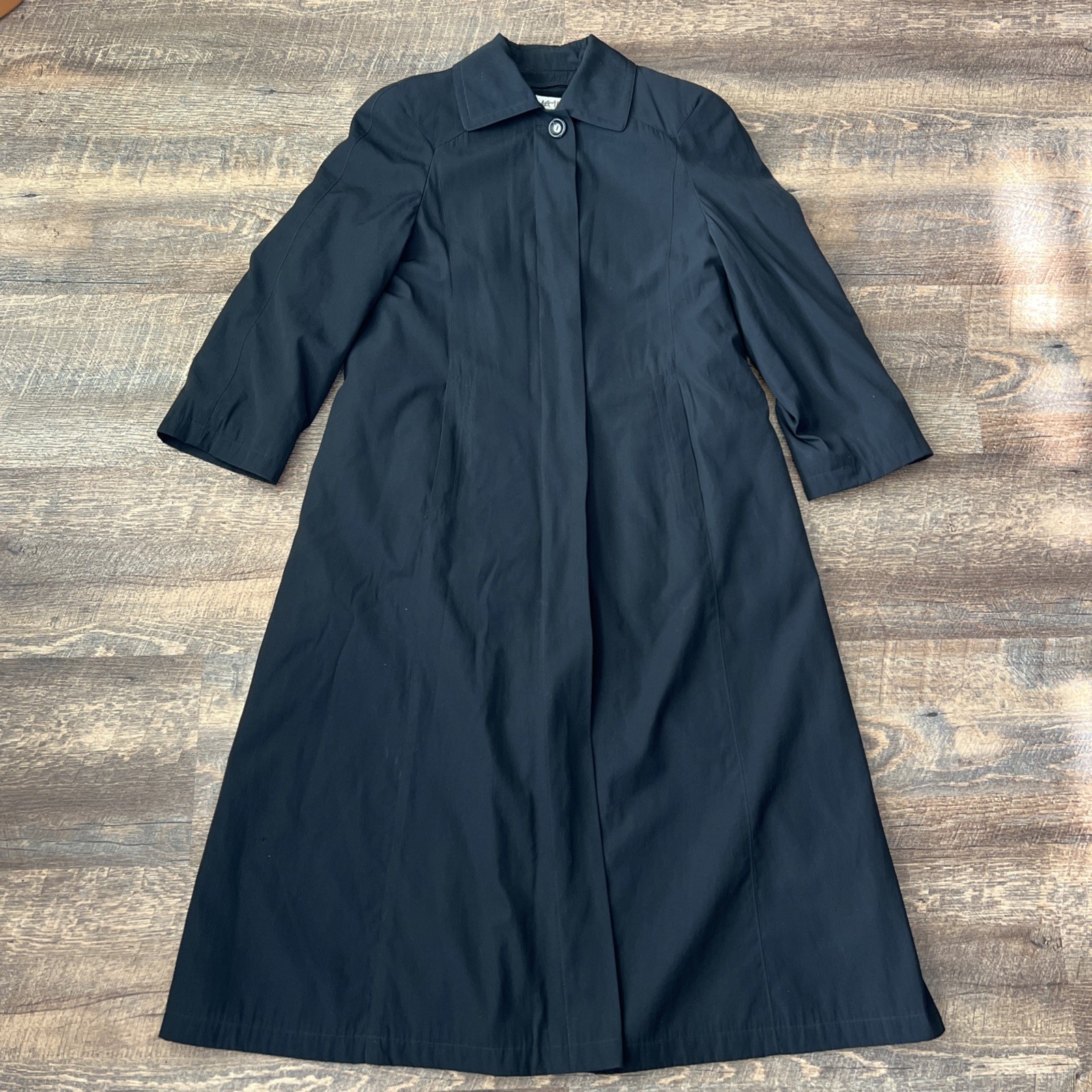 Marisa Minicucci Wool Blend Long Coat Women’s Sz 2 Black Removable Liner Canada